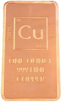 3 Troy Oz 999.9 Solid Fine Grade Copper Bullion Ingot Investor Bars - Foto 10