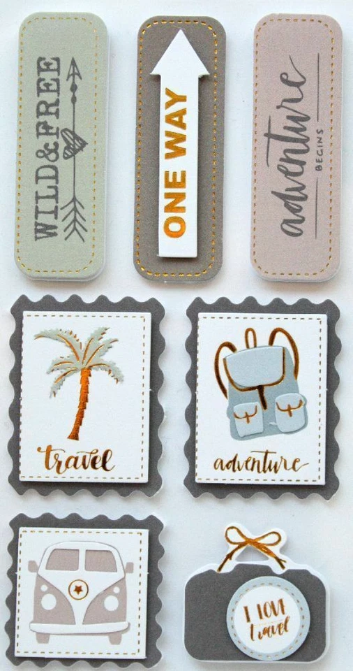 Artoz Artwork 3D-Sticker, Reise, Travel, Sommer, Urlaub, Abenteuer, Adventure - Bild 1 von 1