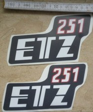 ETZ 251,MZ,Aufklebersatz,Oldtimer,Seitendeckel,Ostalgie,DDR