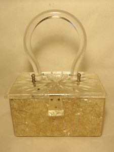 lucite box purse