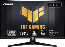 TUF Gaming VG328H1B 32  Curved Monitor, 1080P Full HD, 165Hz Supports 144Hz , E