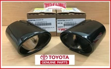 2019-2025 TOYOTA RAV4 BLACK CHROME EXHAUST TIPS GENUINE OEM SET OF 2