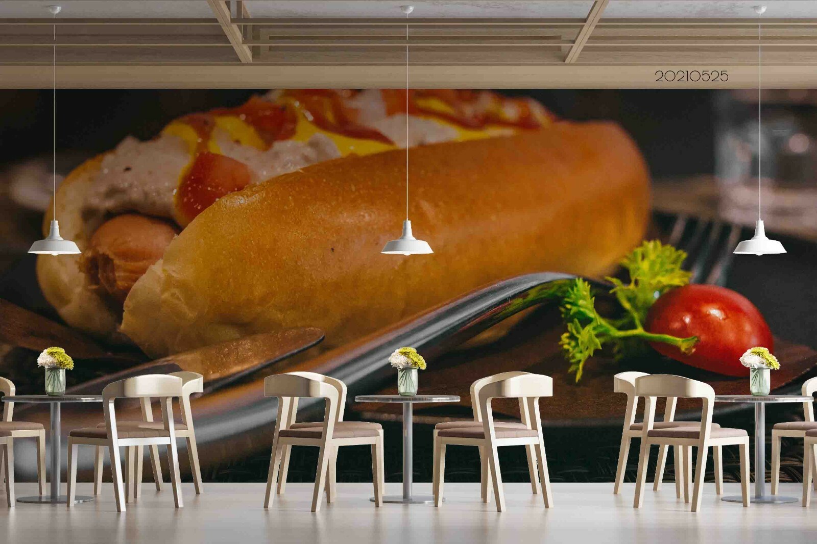Hot Dog Self-adhesive Removable Wallpaper Murals Wall 271