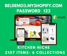 READY-MADE DROPSHIPPING Shopify Store - 2107 Products - Kitchen Niche