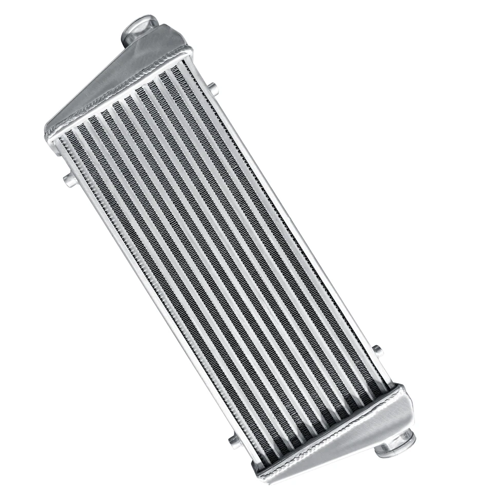 Intercooler turbo universal de aluminio de 2,2" entrada/salida para Ford F-150 28"x10"x3" Foto 3 de 4