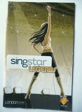 76903 Instruction Booklet - Singstar Legends - Sony PS2 Playstation 2 (2006) SCE