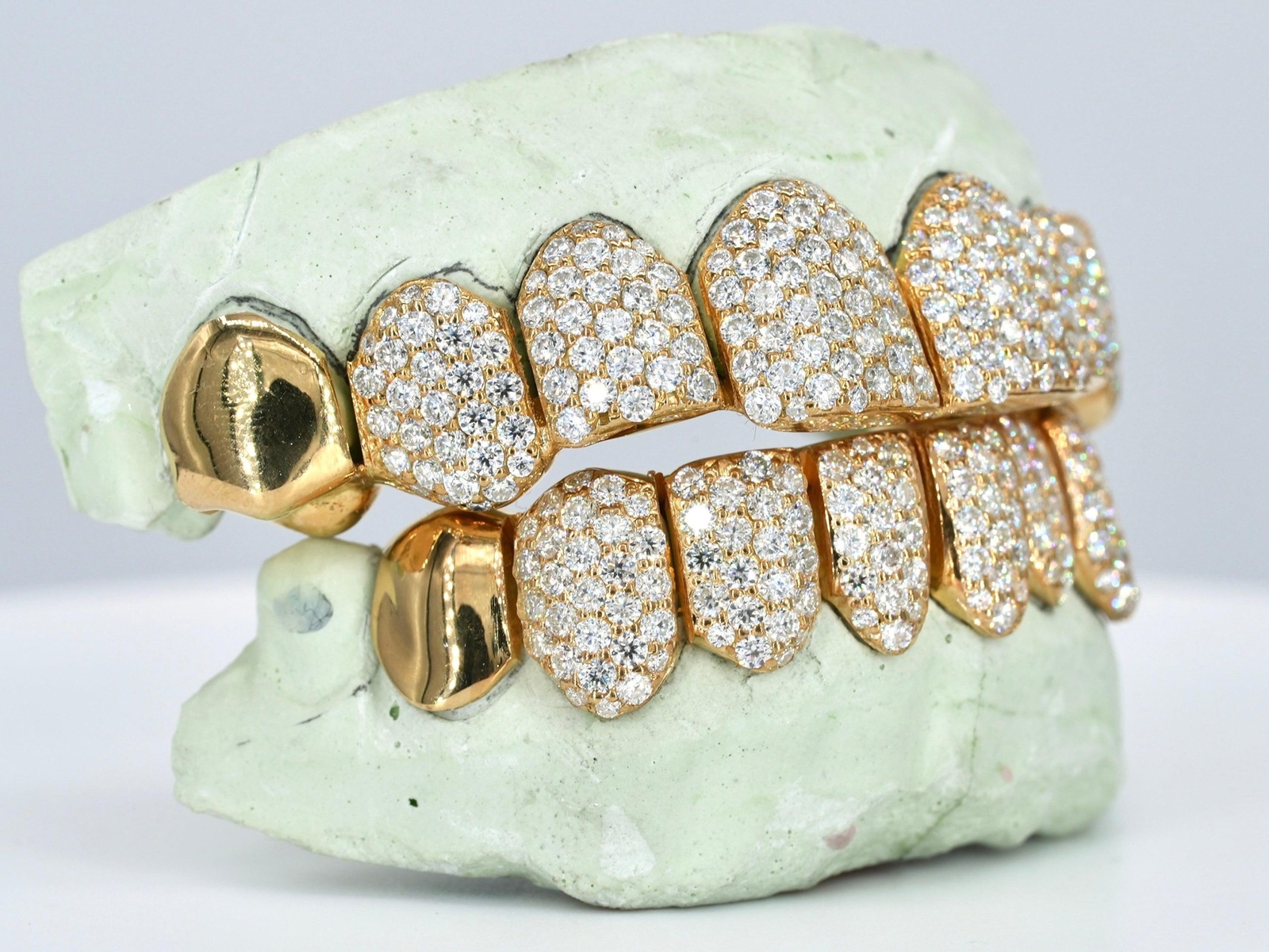 8 On 8 Capped Vvs Moissanite Diamond Grillz eBay