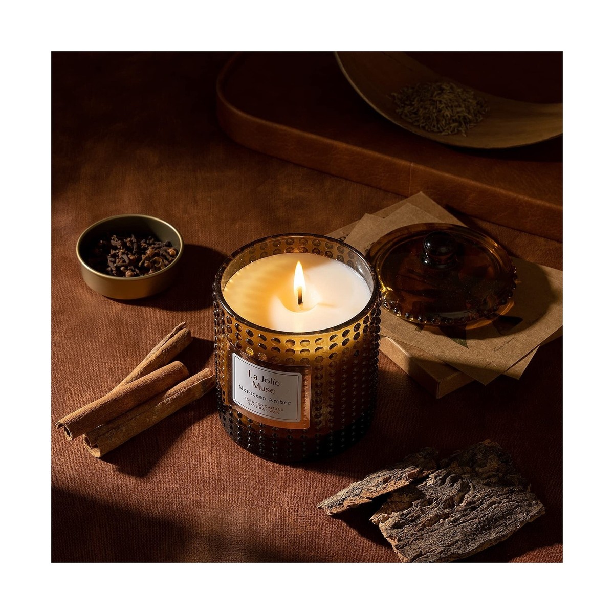 Luxury Candle Moroccan Amber Candles LA JOLIE MUSE Moroccan Amber