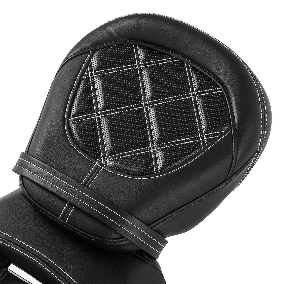 Black Driver Passenger Seat Fit For Harley CVO Street Glide Road King 2009-2023 - Image 4 of 4
