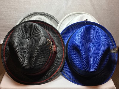 Stacy Adams SA 589 Fedora Straw Hat | eBay