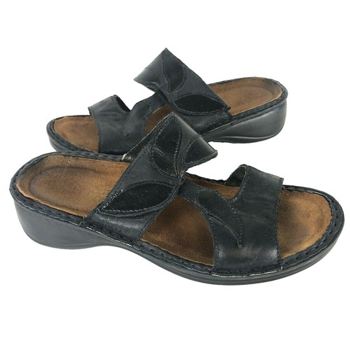 NAOT Santa Barbara Men\'s SZ 43/10 Cork Bed Slide Sandals Oily Midnight Suede NEW NAOT Santa Barbara Men main image 3