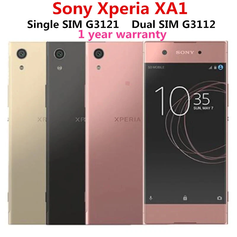 Sony Xperia XA1 G3125 G3116 Unlocked Single/Dual SIM Android 23MP Mobile Phone Foto 2 de 4