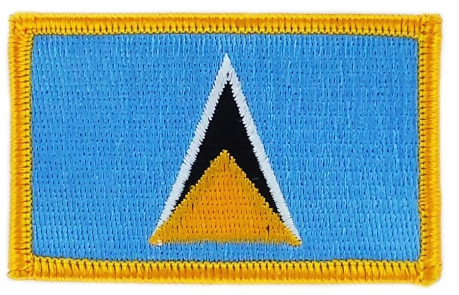 Patch écusson brodé Drapeau SAINTE LUCIE LUCY Thermocollant
