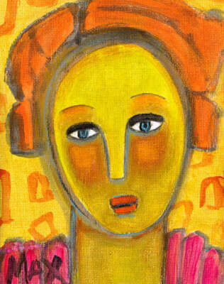I m Serious by Max Jones Fine Art Print Pop Female Figure 11x14