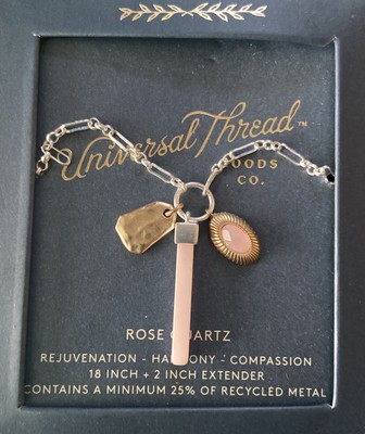 Universal Thread Rose Quartz necklace 