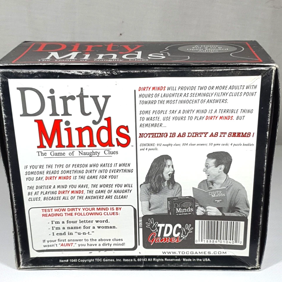 Dirty Minds The Game Of Naughty Clues Adults Only Party Game 1990 - Image 2 of 4