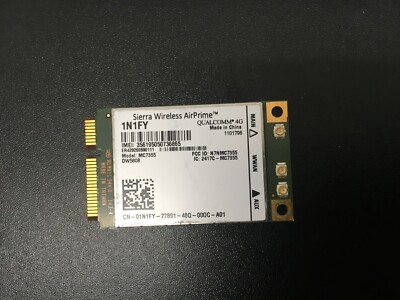 Dell Latitude ATG E7240 E7440 Precision Cellular Card 1N1FY WWAN 4G Tested