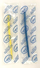 Vintage Lot of 2 Fuller Brush Co Toothbrush Blue 10 Yellow 7 NOS Sealed Made USA