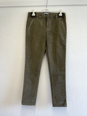 Dondup, Chino Pantalone GAUBERT, Cord, beige khaki grün, gr. 32, neu mit Etikett
