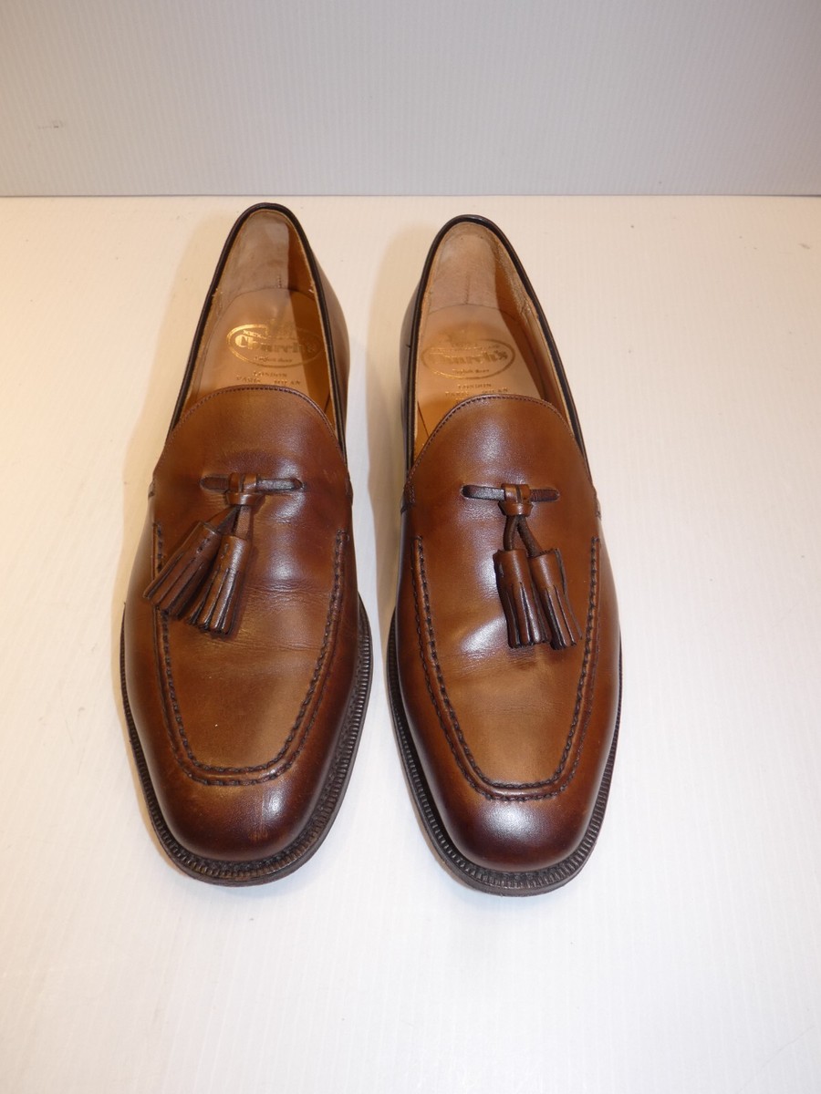 『church's』Brown Leather Moccasins Church's Men's Brown Tassle Loafers, U.S. 9.5 Narrow | eBay