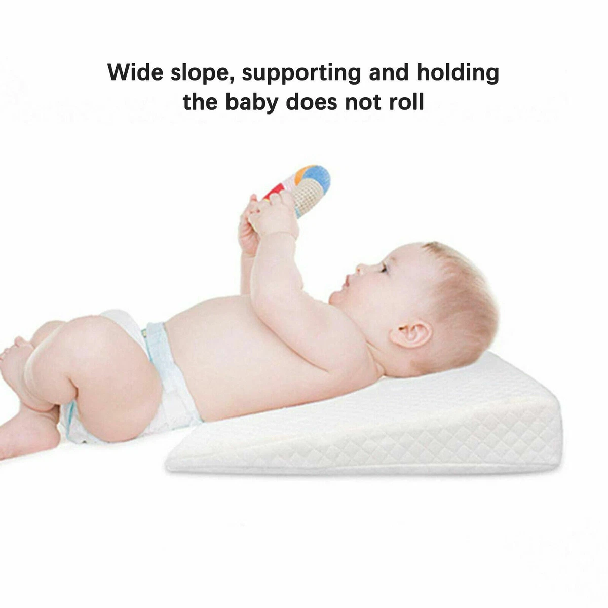 Baby Wedge Pillow Anti Reflux Colic Cushion For Pram Crib Cot Bed