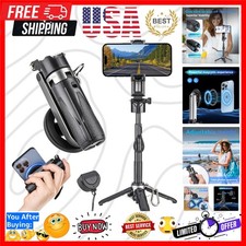 for Magsafe Tripod Stand for iPhone,Portable Pocket Size Selfie Stick with Re...
