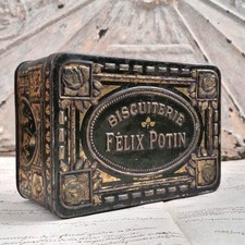 Antique cookie box "Biscuiterie F�lix Potin"