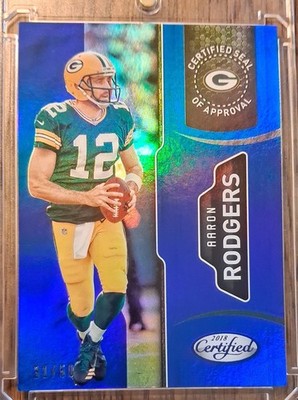 2018  Certified Certified Seal of Approval Aaron Rodgers #6 Mirror Blue 31/50 🔥