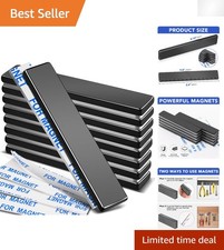 Versatile 9-Pack Neodymium Magnets with 18 lbs Pull Force for DIY Projects