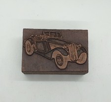 Vintage Copper Printing Block Frazer Nash BMW 319-1 1936