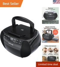 Lightweight Portable CD Boombox with AM/FM and Cassette - Enjoy Music Anywhere