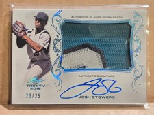 2018 Leaf Trinity JOSH STOWERS Patch Platinum Spectrum Auto RC 23/25 MARINERS