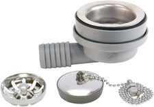 Sink Drain with Brushed Finish and Strainer Basket