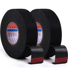 2 Rolls Wire Harness Cloth Tape Speaker Wire Harness Cloth Tape, 25mm x 50Ft