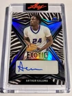 2022 Leaf Exotic Basketball ARTHUR KALUMA Autograph Auto Zebra Refractor 6/9