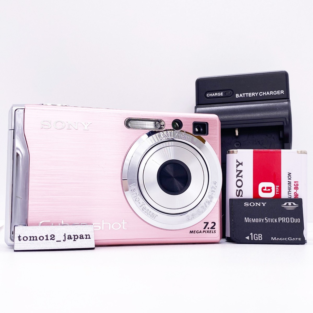 Sony DSC-W80 Pink 7.2MP 3x Zoom Digital Camera Cyber-shot