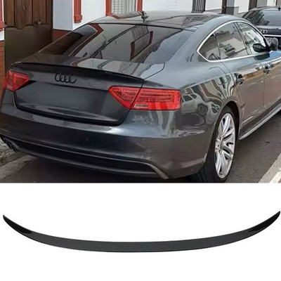 For Audi A5 S5 2008-2016 Sport Style Car Rear Spoiler Wing Soft Gloss Black