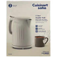 Cuisinart Soho 1-Liter Double-Wall Electric Kettle with Cord Storage, Truffle