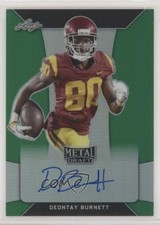 2018 Leaf Metal Draft Green 8/10 Deontay Burnett #BA-DB1 Auto 03xg