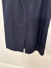Emma James A-Line Women Skirt Long Blue Size 8 linen buttons lined business — photo 3