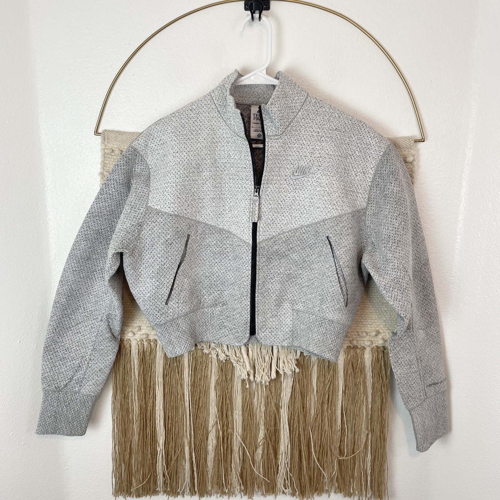 SACAI X NIKE Nike Techpack Sportswear Giacca con zip cropped S traforata