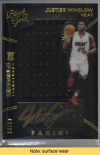 2015 Black Gold Rookie Sizeable Signatures 10/99 Justise Winslow Auto READ 8h6