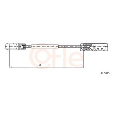 2x Handbremsseil hinten für Opel Vectra B J96 | 24082321
