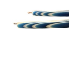 1970  s Vintage Blue and White Thick Plastic Bobby Pins, Retro Design
