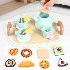 Pretend Play Tea Set Toy Children Tea Party for Children's Day Birthday Gift