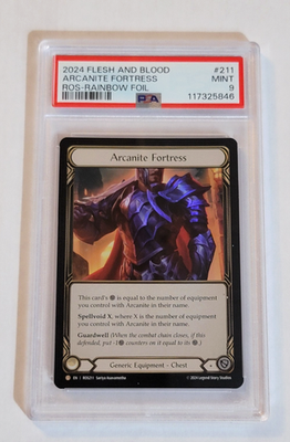 PSA 9 MINT RAINBOW FOIL ARCANITE FORTRESS! *FAB - ROSETTA* | eBay