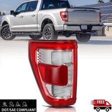 Left Driver Side LED Tail Light for 2021 2022 2023 Ford F150 w/ Blind Spot