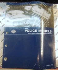 OEM HARLEY 2016 POLICE TOURING PARTS CATALOG FACTORY PRINTED FICHE BOOK 99545-16