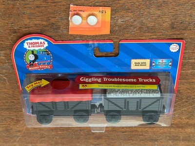 2008 Learning Curve Wooden Thomas Train Giggling Troublsome Trucks! New