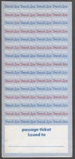 French Line S S France Boston Departure tcket wrapper 1973